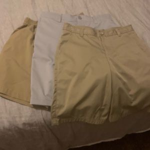 3 boys golf shorts. Size 14